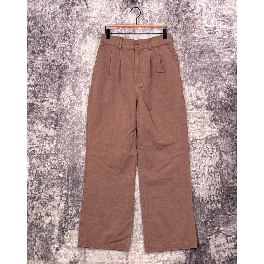 MATE The Label Pants Medium Womens Tencel Twill Pleated Trousers